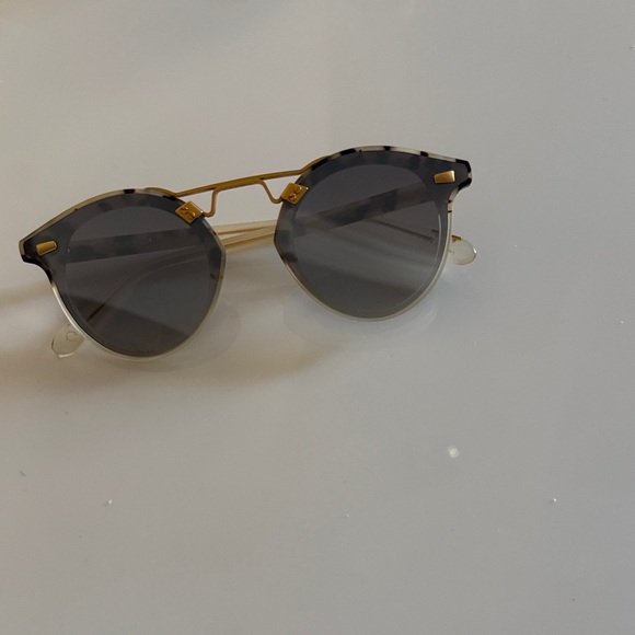 KREWE Gold and Black Sunglasses with Case main image 4